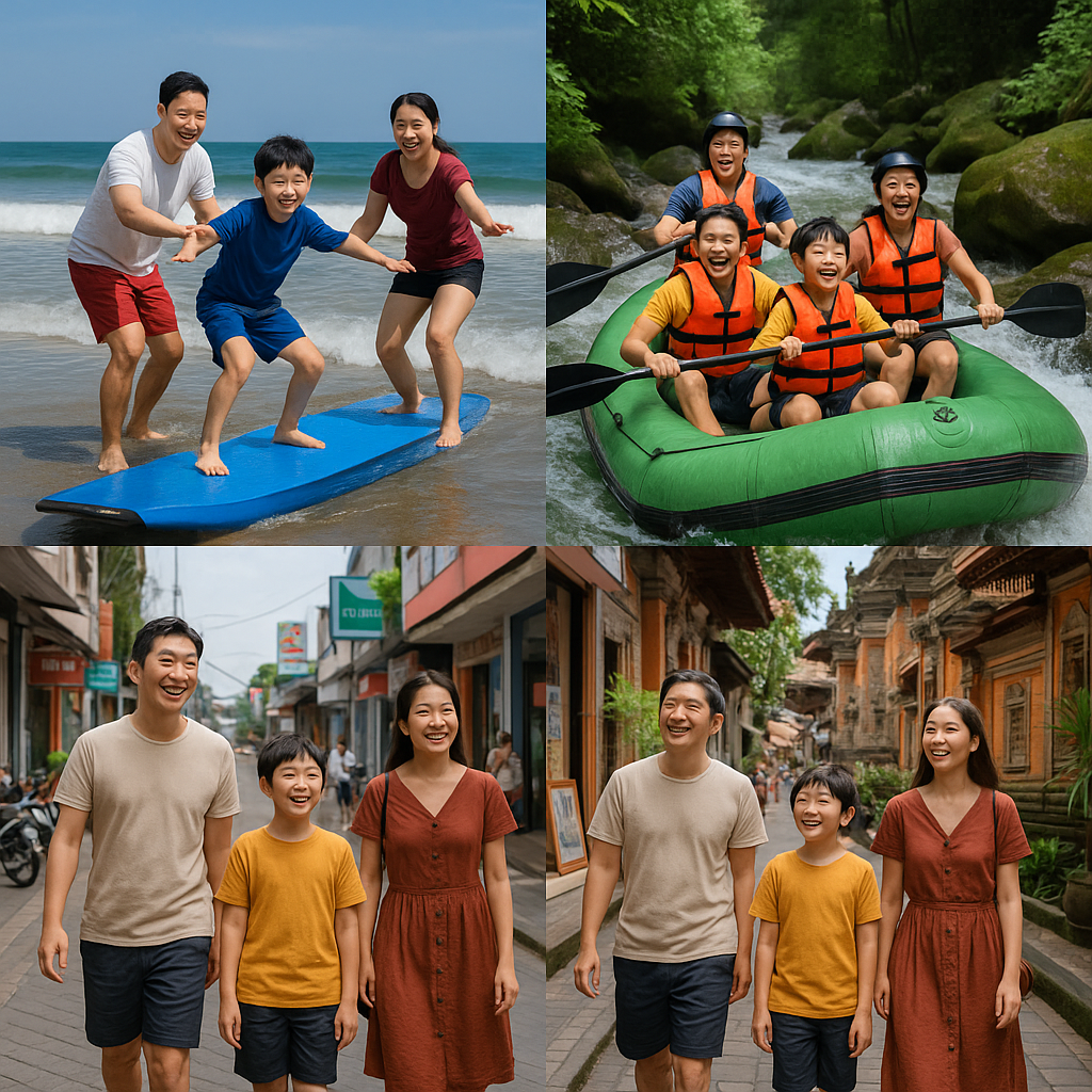 우여사 라이드 더 웨이브, 패들 더 리버 (서핑과 레프팅. 와일드 라이프!)